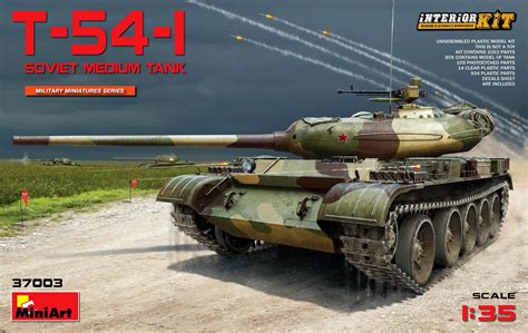 MiniArt Military Models 1/35 Soviet T54-1 Medium Tank w/Full Interior | Internet Hobbies