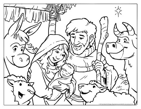 Christian Christmas Activities: Free Nativity Coloring Page From - Free ...