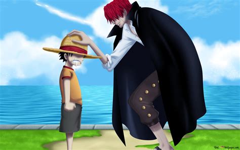 One Piece - Luffy & Shanks HD wallpaper download