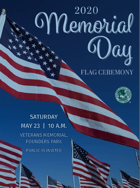 Memorial Day Flag Ceremony - Celebration, Florida