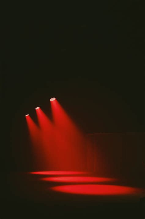 Red Lights on a Stage · Free Stock Photo