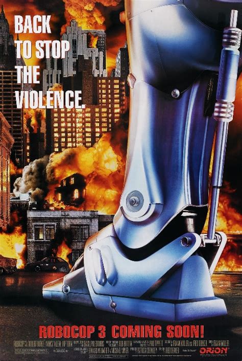 RoboCop 3 (November 5th, 1993) Movie Trailer, Cast and Plot Synopsis