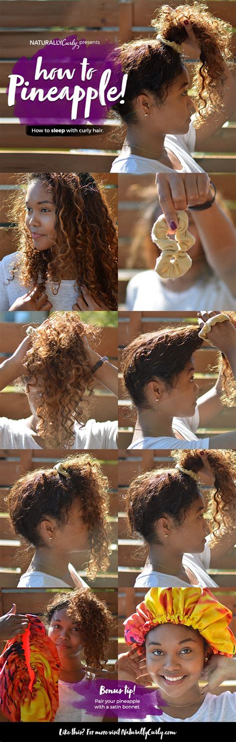 The Pineapple Method for Natural Hair | Tutorial | Natural hair tutorials, Curly hair styles ...