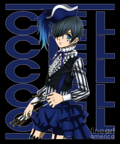 Black Butler Ciel Phantomhive Name Anime Drawing by Anime Art - Fine ...