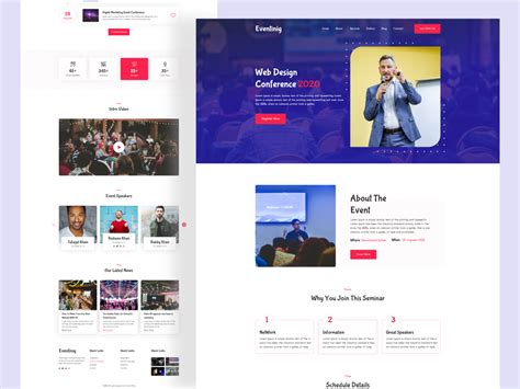 Event Landing Page Template by Tufayel Khan for StanVision on Dribbble