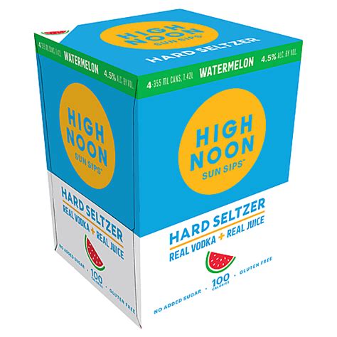 High Noon High Noon Watermelon Vodka Hard Seltzer 1 Single Serve 355ml Can 355 ml | Buehler's