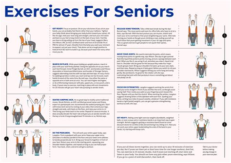 Chair Exercises For Seniors Printable