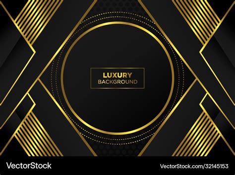 Abstract background black gold Royalty Free Vector Image