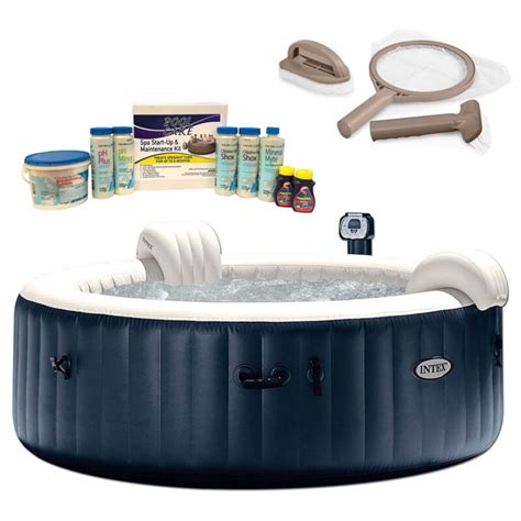 Intex Pure Spa 6 Person Inflatable Hot Tub, Maintenance Kit, & Chemical Kit for sale from United ...