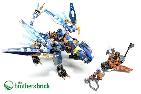 LEGO Ninjago 70602 Jay’s Elemental Dragon [Review] - The Brothers Brick | The Brothers Brick