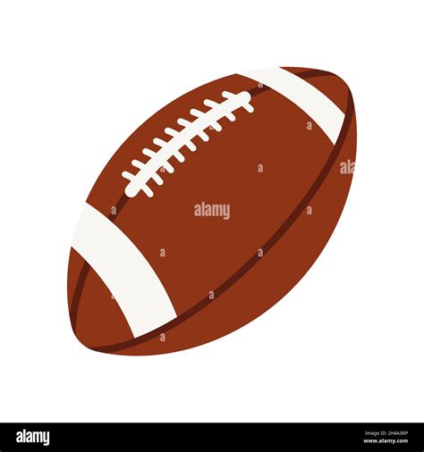 Icon of rugby ball. Sport equipment illustration. For training and competition design Stock ...