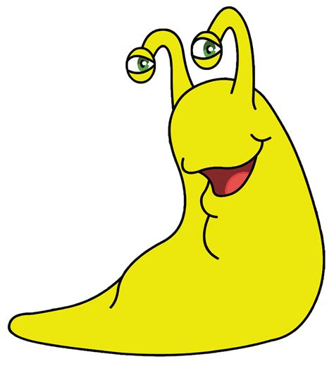 Cute Banana Slug Drawing Slug Clipart Slugs Banana Decomposer Cartoon ...