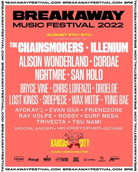 Breakaway Music Festival - Kansas City 2022 Tickets at Azura Amphitheater in Bonner Springs by ...