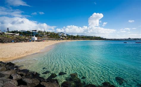 Lanzarote Playa Dorada Sandy Beach to visit on holiday