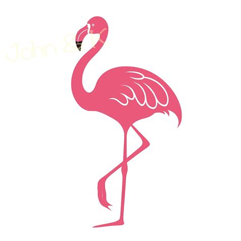 Flamingo Svg, Flamingo Clipart, Beach Decor, Pink Flamingo Svg for Shirt Mug Sticker Cutfile ...