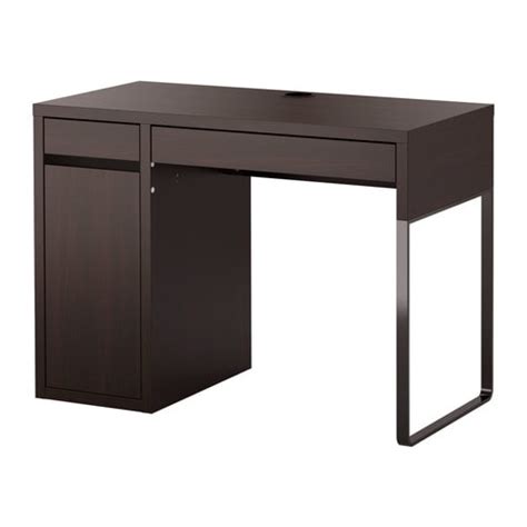 MICKE Desk - black-brown - IKEA