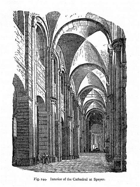 Cathedral of Speyer: rendering of interior view | Perspective art ...