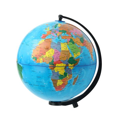 25cm Rotating World Earth Globe Atlas Map Geography Education Xmas Gift | Alexnld.com