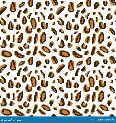 Vector Seamless Leopard Pattern, Spots on a White Background Classic ...