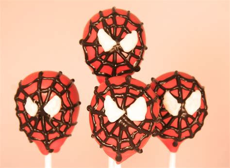 Spiderman Cake Pops Brownie Pops, Cupcake Cakes, Cupcakes, Spiderman ...