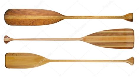 Wooden canoe paddles isolated Stock Photo by ©PixelsAway 126778278