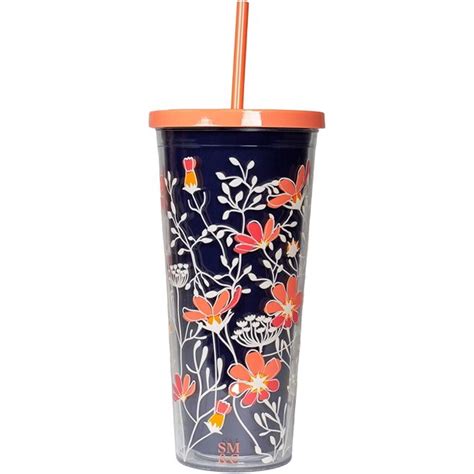 Steel Mill & Co. 24 Ounce Tumbler with Lid and Reusable Silicone Straw ...