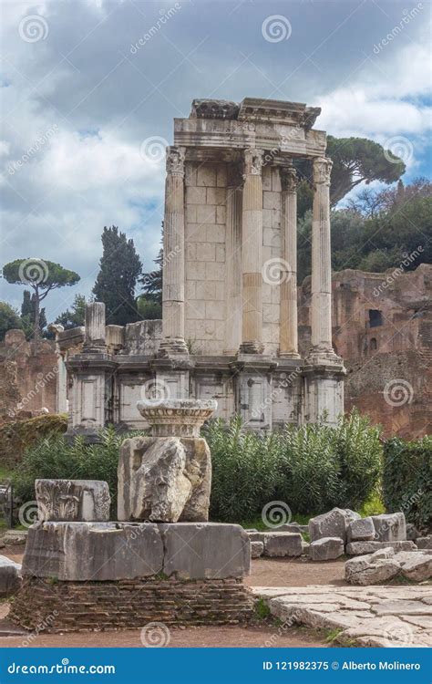 Temple of Vesta stock image. Image of historic, heritage - 121982375