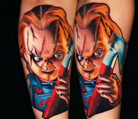 Chucky Tattoo Stencil