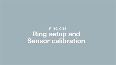 Ring One: Setup & Calibration : r/RingOne