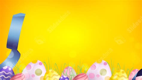 Best Yellow Easter Eggs Powerpoint Background For Presentation ...