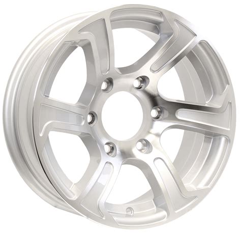 Summit 15” 6-Lug Silver Aluminum Trailer Wheel | Trailer. Set. Go!