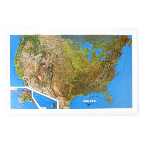 United States Raised Relief by Hubbard Scientific - The Map Shop