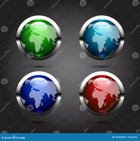 Vector Earth Map Outline Background Stock Illustration - Illustration of nature, element: 25245450