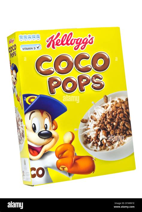 Box of Kellogg's Coco Pops Breakfast Cereal Stock Photo - Alamy