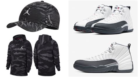 Air Jordan 12 White Dark Grey | SneakerFits.com