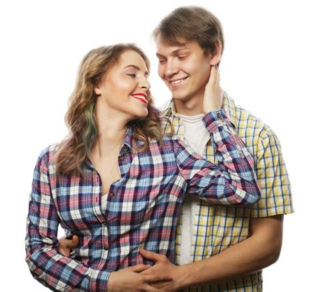 Lovely Happy Couple Hugging Stock Photo - Image of boyfriend, person ...