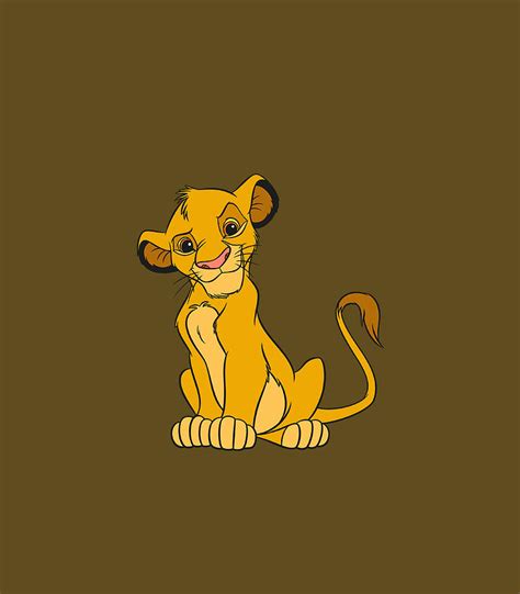 Disney The Lion King Young Simba Crewneck Digital Art by Krysto Shuxin ...