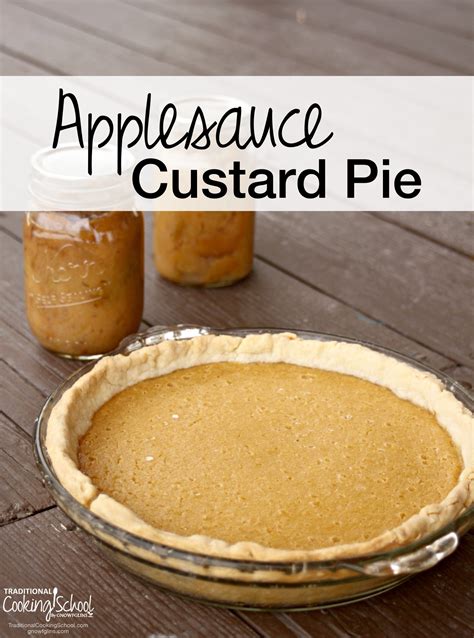 Applesauce Custard Pie: So Yummy!