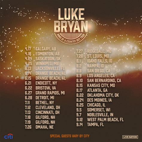 Luke Bryan 2024 Tour Dates - Almeta Silvie