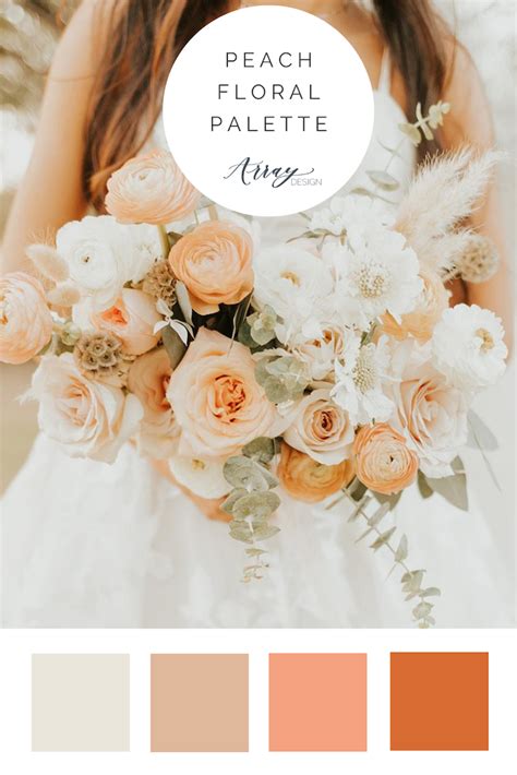 Peach Color Palette Wedding Inspiration - arraydesignaz.com