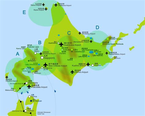 Hokkaido Japan Map