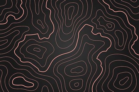 Wallpaper with topographic map style | Free Vector