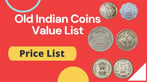 Old Indian Coins Value List Price 2024 - Indian Coin Mill