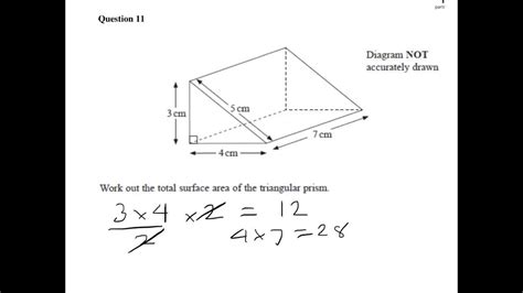 Surface area and volume of triangular prism - secondhac