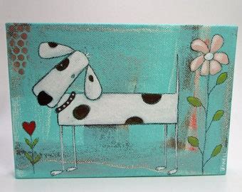 Folk Art Dog - Etsy