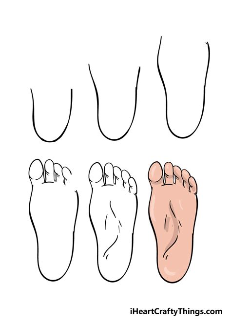 Foot Drawing - How To Draw A Foot Step By Step