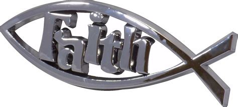 3D Car FAITH Sticker Decal Emblem God Jesus Religious Christian Fish Symbol - Car & Truck Parts ...