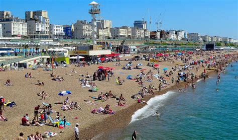 Brighton Beach, Brighton, East Sussex, England on Saturday 30th June ...