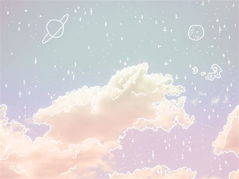 Pastel Space Aesthetic Computer Wallpapers - Top Free Pastel Space ...