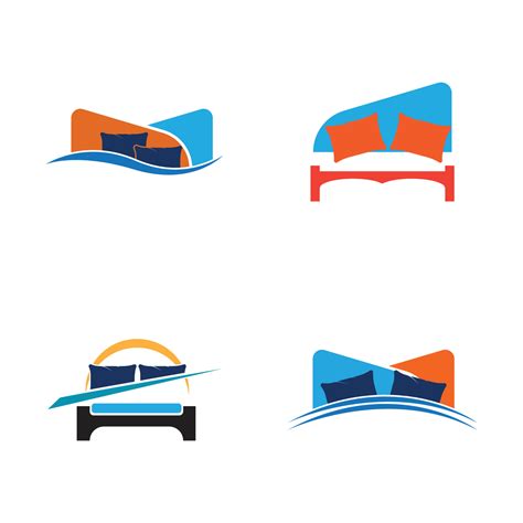 Bed logo vector illustration design template. Bed logo vector 3726861 Vector Art at Vecteezy